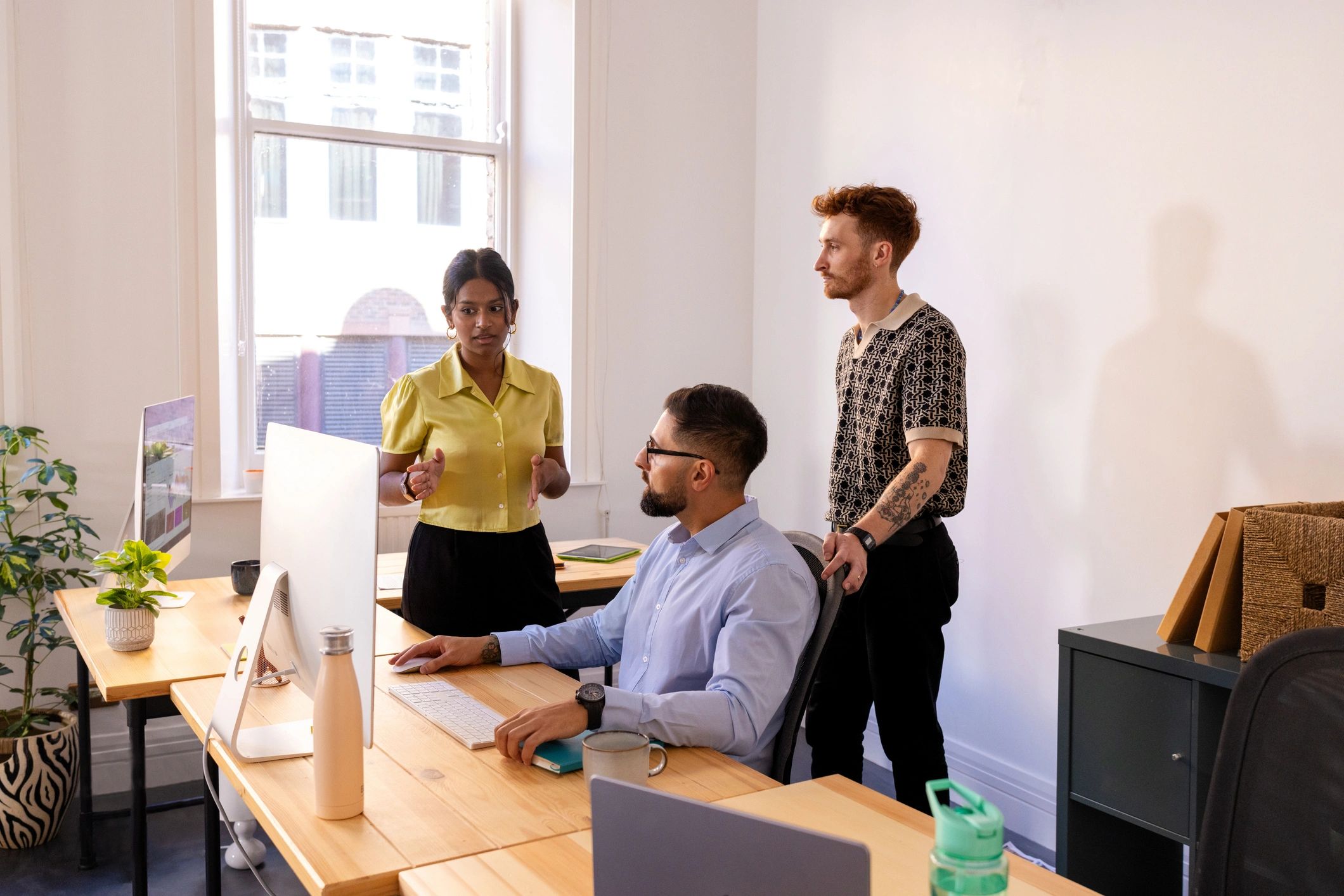 Professional team collaboration representing client-focused service