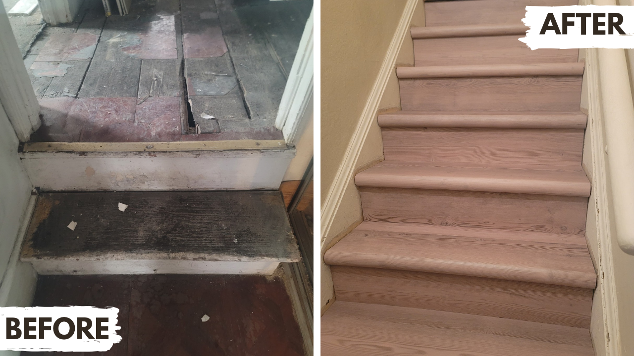 Modern before and after service collage for RW Professional